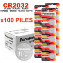 Lot De Piles Panasonic CR2032 Originale Boutons 3V - 50/100/200/50013