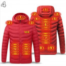 Veste chauffante avec capuche USB pour hommes imperméables document intelligent chaud hiver65